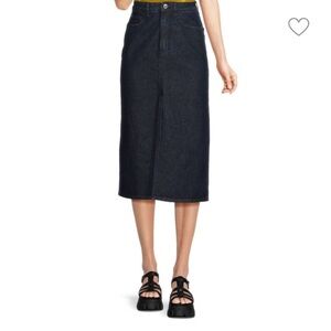 Denim Midi Skirt